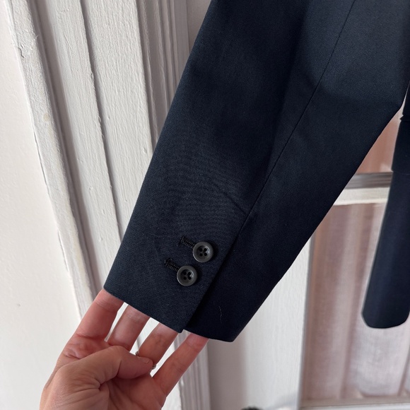 Men's Steven Alan Dark Navy Cotton Blazer - Size 38 - Picture 6 of 7